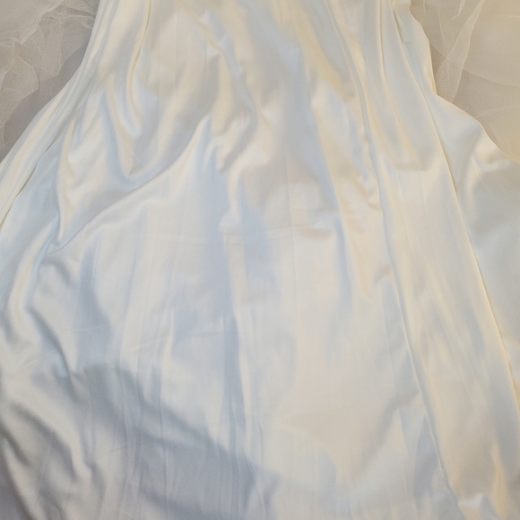 NWOT Lulus Yours For Eternity Organza Embroidered Maxi Wedding Dress Sz L - Picture 10 of 14